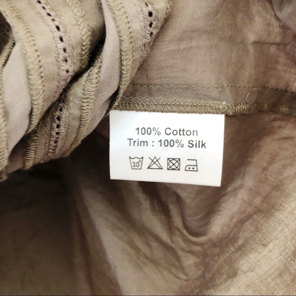IRO Square Neckline Cotton Blouse Casual Top - Picture 6 of 8